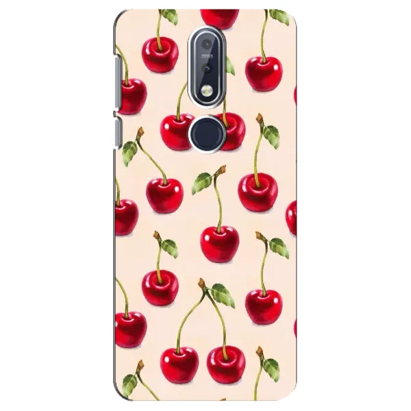 Чехол с принтом «Вишня» для Nokia 7.1 (2018)