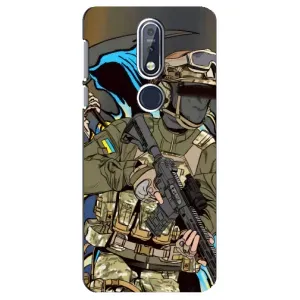 Чехлы с картинкой ЗСУ для Nokia 7 2018, 7.1 (AlphaPrint) (Воин ВСУ)