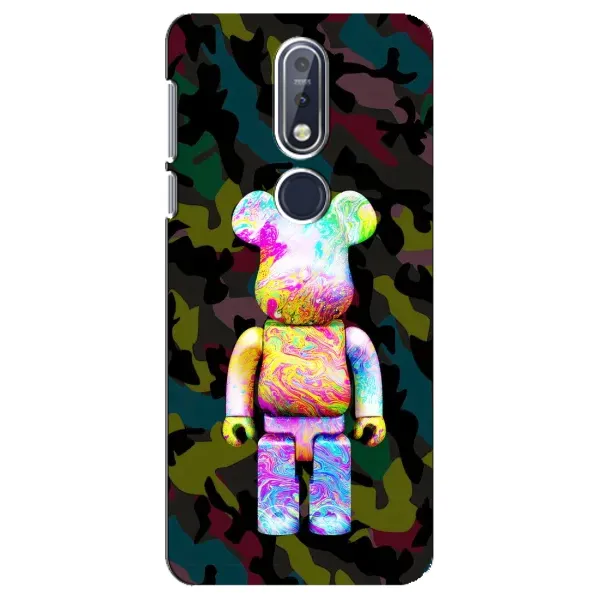 Чехол с принтом «Яркий Bearbrick» для Nokia 7.1 (2018)