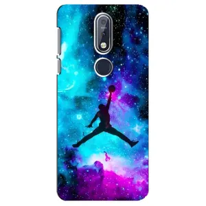 Чехлы для Nokia 7 2018, 7.1 - с картинкой JORDAN (AlphaPrint) (Яркий Джордан)