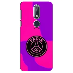 Чохли PSG для Nokia 7 2018, 7.1 (AlphaPrint) (яскравий ПСЖ)