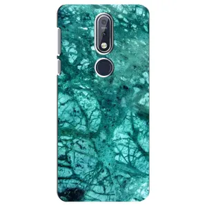 Мраморний чехол на Nokia 7 2018, 7.1 (VPrint) (Зелений мрамор)