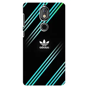 Чохли Адидас для Nokia 7 (AlphaPrint) (Адідас з полосами)