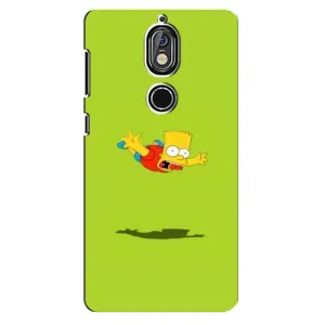 Чехол с Симпсонами для Nokia 7 (VPrint) (Барт Симпсон)