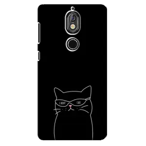 Чехол с рисунком кот на Nokia 7 (Равнодушный кот)