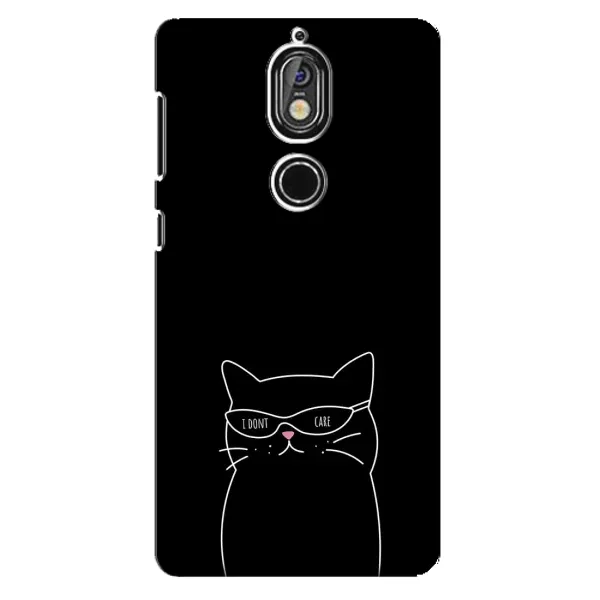 Чехол с принтом «Равнодушный кот» для Nokia 7