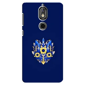 Чехлы для Nokia 7  Укр. Символика (AlphaPrint) (Цветочный Герб)