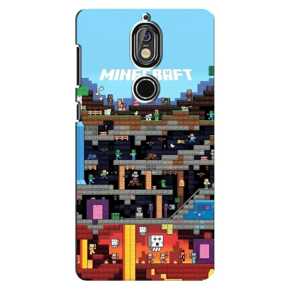 Чехол с принтом «фон Minecraft» для Nokia 7 Чехол с принтом «фон Minecraft» для Nokia 7