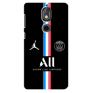 Чехлы PSG для Nokia 7 (AlphaPrint) (футболка ПСЖ)