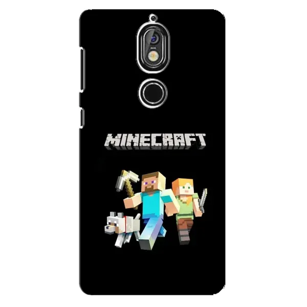 Чехол с принтом «герои Minecraft» для Nokia 7 Чехол с принтом «герои Minecraft» для Nokia 7
