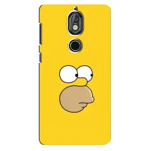 Чехол с Симпсонами для Nokia 7 (VPrint) (Гомер)