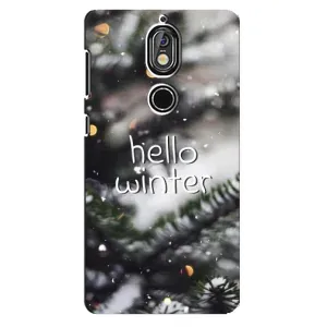 Новогодние, Праздничные Чехлы для Nokia 7 - 2024 год (Hello winter)