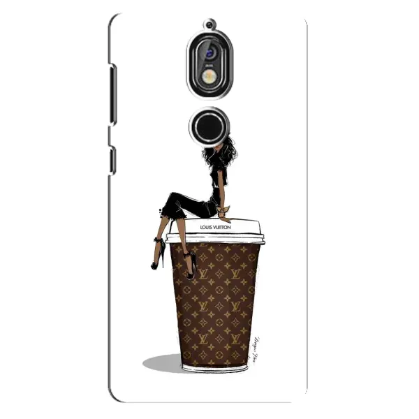 Чехол с принтом «кофе LOUIS VUITTON» для Nokia 7
