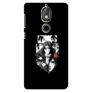 Чехлы на тему: Итачи Учиха для Nokia 7 (AlphaPrint) (коллаж Итачи)