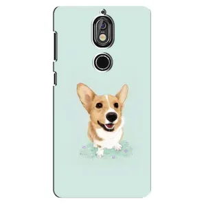 Чехлы с собаками для Nokia 7 (VPrint) (Корги)