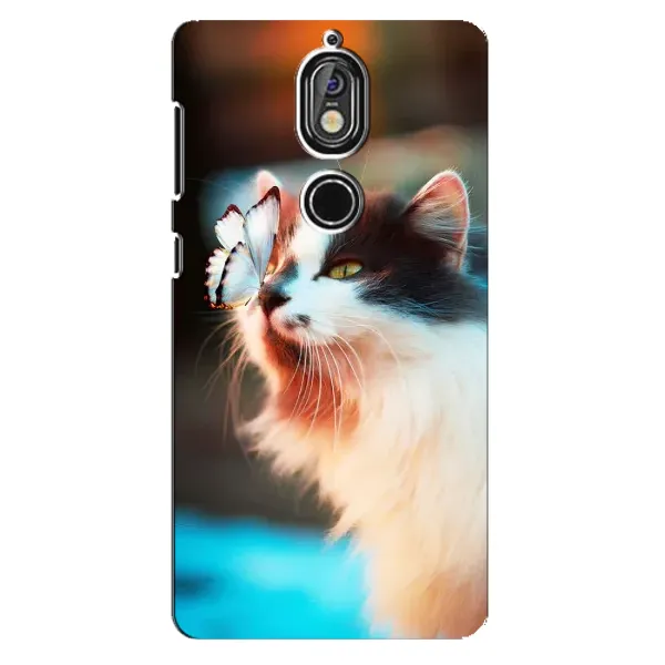 Чехол с принтом «Котик с бабочкой» для Nokia 7