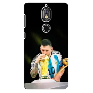 Чехлы для Nokia 7 (Leo чемпион) (AlphaPrint) (Кубок Месси)