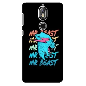 Чехлы Мистер Бист для Нокиа 7 (logo Mr beast)