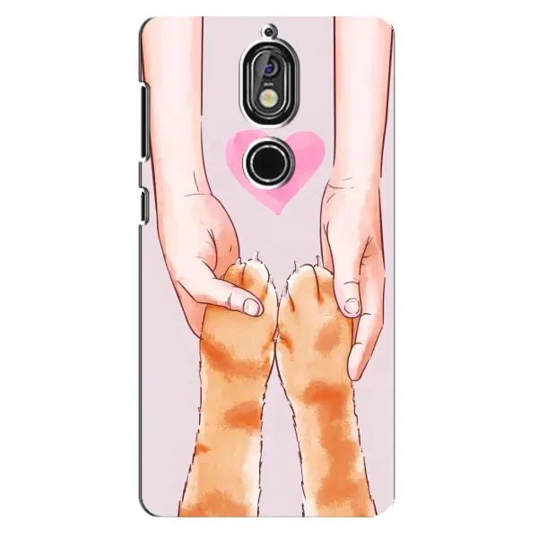 Чехол с принтом «Любовь к котикам» для Nokia 7