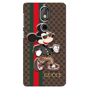 Чохли  GUCCI для Нокіа 7 (AlphaPrint) (Маус Гуччі)