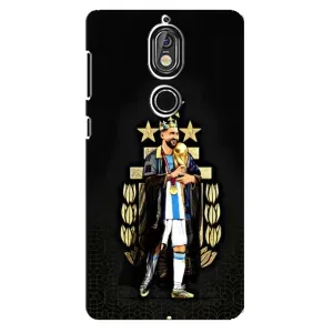 Чехлы для Nokia 7 (Leo чемпион) (AlphaPrint) (Месси Король)