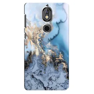 Мраморный чехол на Nokia 7 (VPrint) (Нежный мрамор)