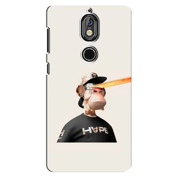 Чехол с принтом «обезьяна NFT в очках» для Nokia 7