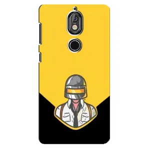 Чеjхол PUBG для Нокіа 7 (AlphaPrint) (Пабг в шоломі)
