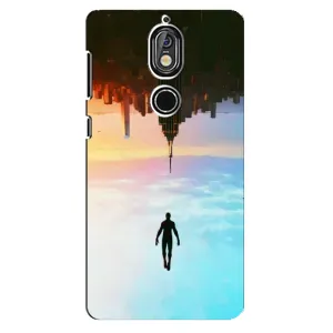 Чохол з людиною павуком для Nokia 7 - (AlphaPrint) (Людина павук)