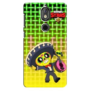 Чехлы Brawl Stars для Nokia 7 (AlphaPrint) (Поко в самбреро)