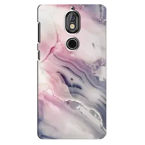 Мраморный чехол на Nokia 7 (VPrint) (Пурпурный Мрамор)