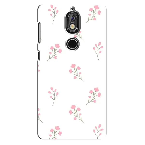 Чехол с принтом «Розовые цветы» для Nokia 7