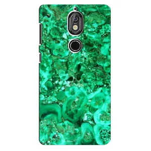 Мраморный чехол на Nokia 7 (VPrint) (Салатный Мрамор)