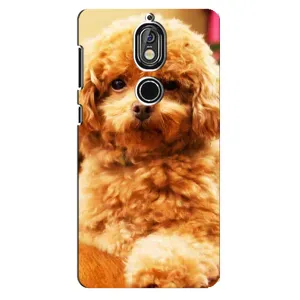 Чехлы с собаками для Nokia 7 (VPrint) (Щенок Бишон)