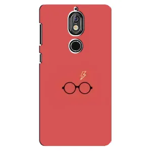 Чехлы с Гарри Поттером для Nokia 7 (AlphaPrint) (шрам и очки)