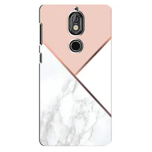 Мраморный чехол на Nokia 7 (VPrint) (Тройной мрамор)