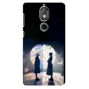 Чехлы Венсдей на Nokia 7 Уэнсдей (AlphaPrint) (Уэнздей и Инид)