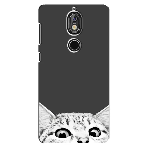 Чехол с принтом «Выглядывает кот» для Nokia 7