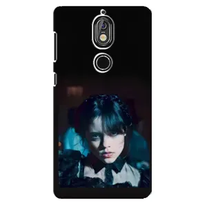 Чехлы Венсдей на Nokia 7 Уэнсдей (AlphaPrint) (взгляд Уэнздей)