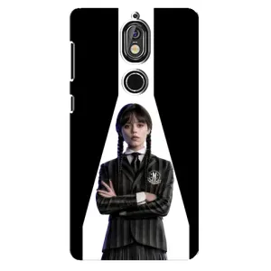 Чехлы Венсдей на Nokia 7 Уэнсдей (AlphaPrint) (W-Wednesday)