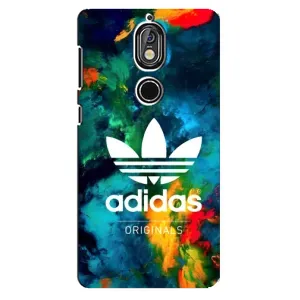 Чохли Адидас для Nokia 7 (AlphaPrint) (Яскравий Адідас)