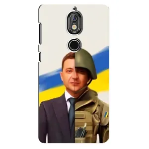 Чехол для Nokia 7 (AlphaPrint - с принтом Зеленского) (Зеленский солдат)