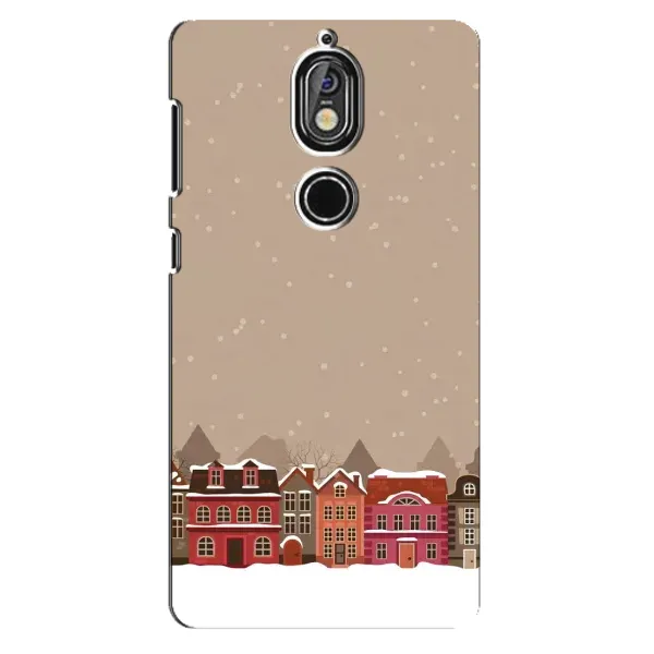 Чехол с принтом «Зимний город» для Nokia 7