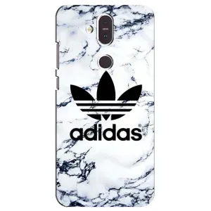 Чехлы Адидас для Nokia 8.1 , Nokia 8 2018 (AlphaPrint) (Адидас на мраморе)