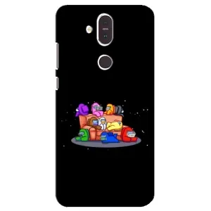 Чехол Амонг Ас для Nokia 8.1 , Nokia 8 2018 (AlphaPrint) (Амонг-ас)