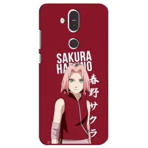 Чехлы Персонажи Аниме Наруто для Nokia 8.1 , Nokia 8 2018 (AlphaPrint) (Аниме Сакура)