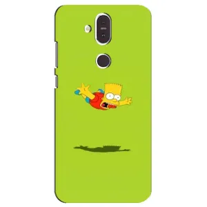 Чехол с Симпсонами для Nokia 8.1 , Nokia 8 2018 (VPrint) (Барт Симпсон)