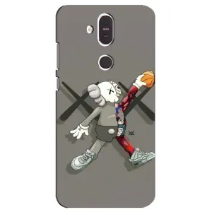 Чехлы для Nokia 8.1 , Nokia 8 2018 - Bearbrick Louis Vuitton (PREMIUMPrint) (Беарбрик Джордан)