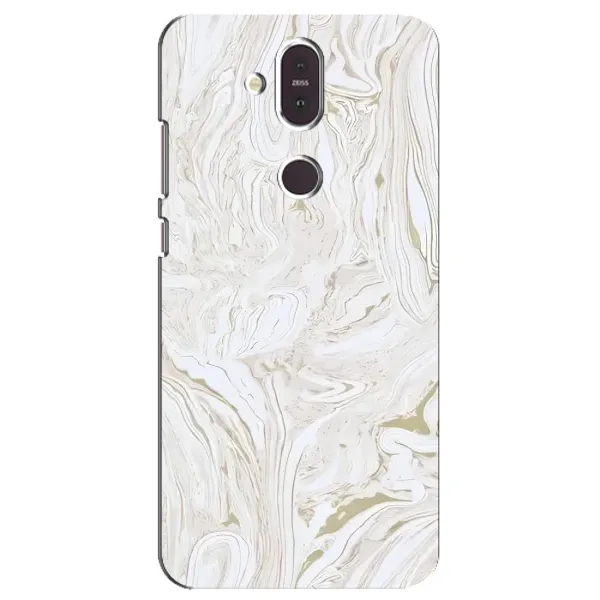 Чехол с принтом «Белый мрамор» для Nokia 8.1 (2018)