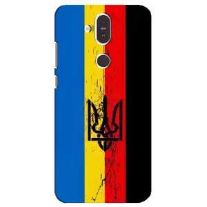 Украинские Чехлы для Nokia 8.1 , Nokia 8 2018 с картинкой УПА (AlphaPrint) (Флаг УПА)